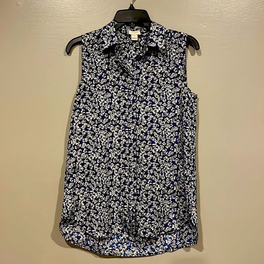 J. Crew sleeveless blouse